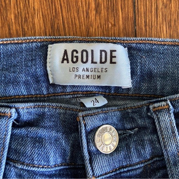 AGOLDE Sophie High Rise Skinny Jean With Raw Hem - Picture 8 of 10